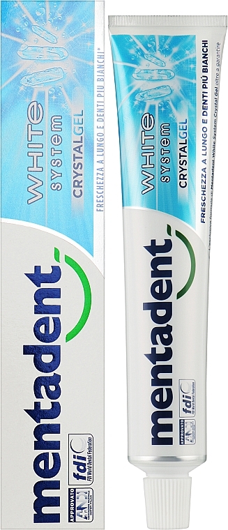 Зубная паста-гель освежающая - Mentadent Crystal Gel Refreshing Whitening Toothpaste — фото N2