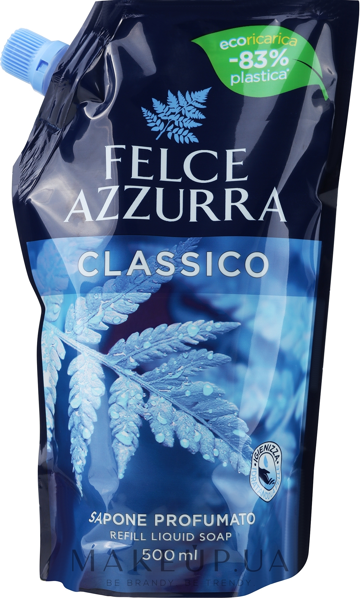 Жидкое мыло "Классик" - Felce Azzurra Classic Liquid Soap (дой-пак) — фото 500ml