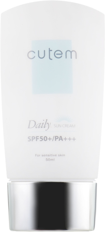 Сонцезахисний крем для обличчя - Cutem Daily Sun Cream SPF 50+ РА+++