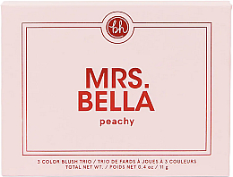 Палетка рум'ян - BH Cosmetics Mrs. Bella Blush Palette — фото N2