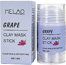 Маска-стик для лица "Grape" - Melao Grape Clay Mask Stick — фото N1
