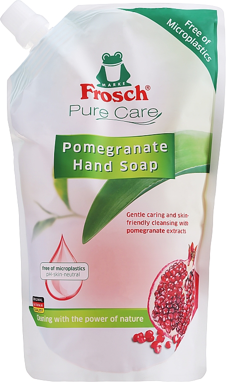 Рідке мило для рук "Гранат" - Frosch Pure Care Soap (дой-пак)