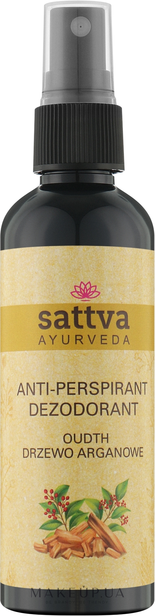 Натуральный дезодорант на водной основе - Sattva Oudh Anti-Perspirant — фото 80ml