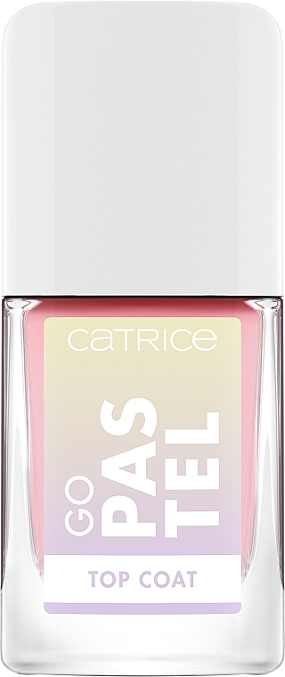 Полупрозрачное топовое покрытие для ногтей с пастельным финишем - Catrice Go Pastel Top Coat — фото N1