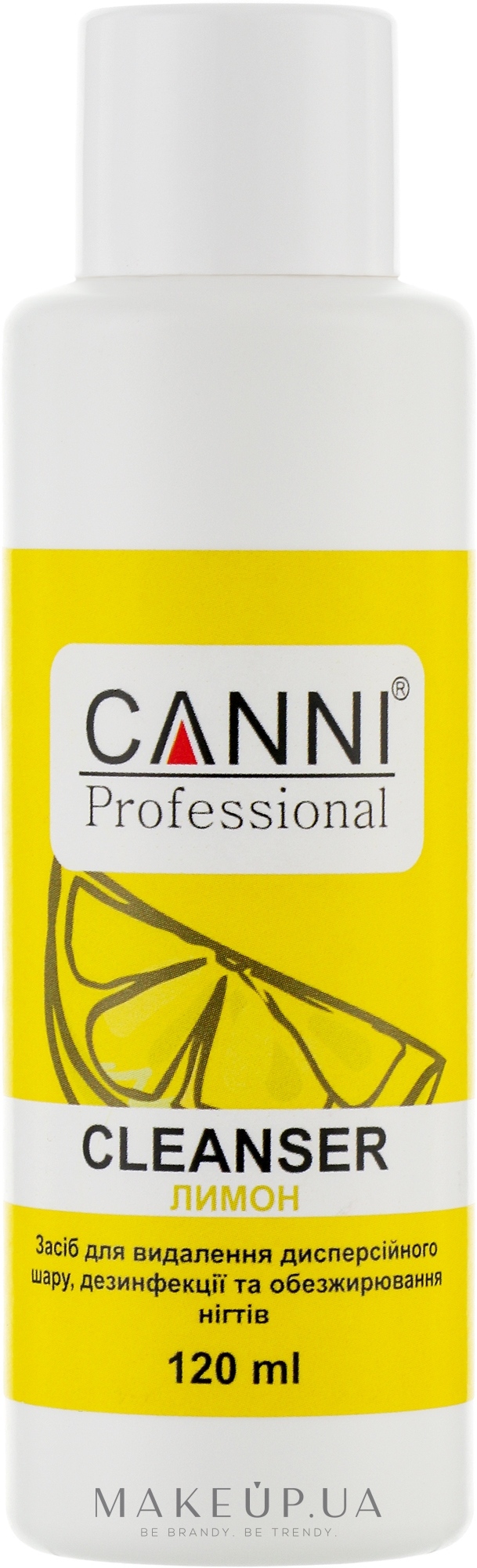 Засіб для знежирення та дегідратації нігтів - Canni Gel Nail Prep Lemon — фото 120ml