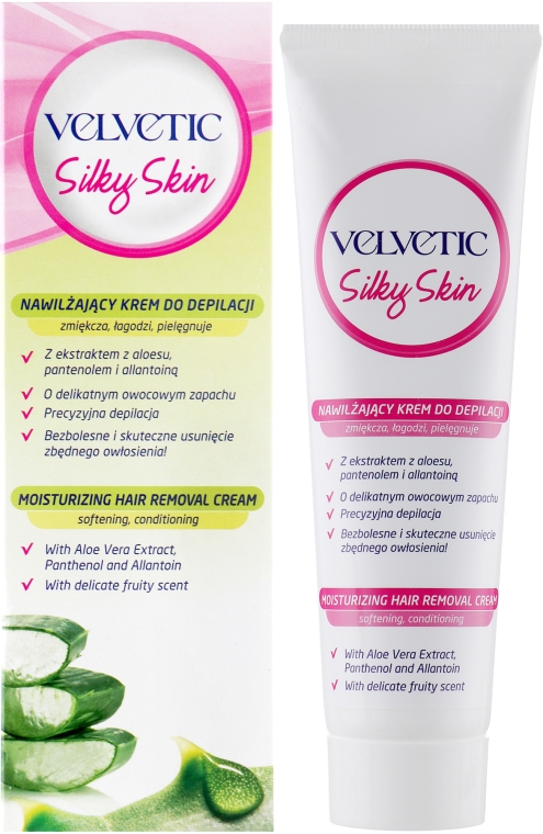 Зволожувальний крем для депіляції - Velvetic Silky Skin Moisturizing Hair Removal Cream — фото N1