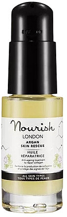 Аргановое масло для кожи - Nourish London Argan Skin Rescue Oil — фото N1