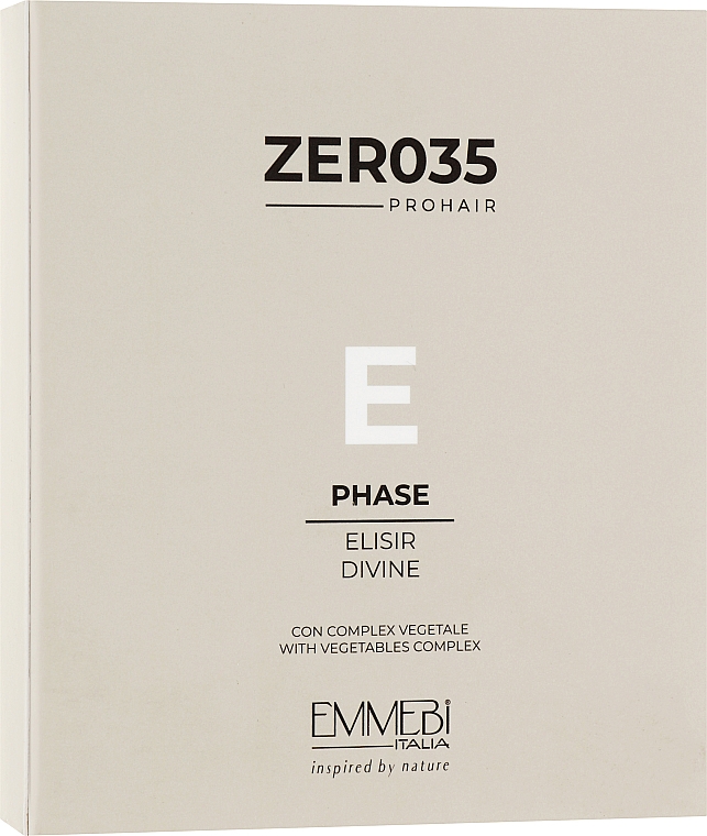 Ампулы для волос - Emmebi Zer035 Phase E Pro Hair New Elisir Divine — фото N1