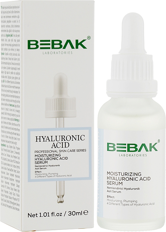 Интенсивная увлажняющая сыворотка с гиалуроновой кислотой - Bebak Laboratories Moisturizing Hyaluronic Acid Serum — фото N2