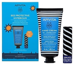 Парфумерія, косметика Набір - Apivita Bee Protective Hypericum Kit (h/cr/50ml + lip/balm/4.4g)