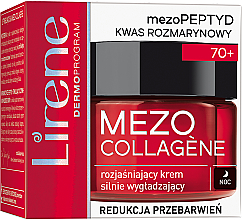 Парфумерія, косметика Освітлювальний крем з дуже розгладжувальним ефектом - Lirene Mezo Collagene