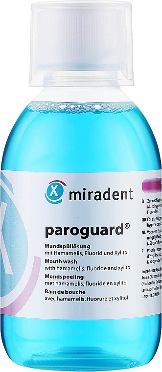 Ополаскиватель для полости рта с чувствительными деснами - Miradent Paroguard Mouthwash — фото N1