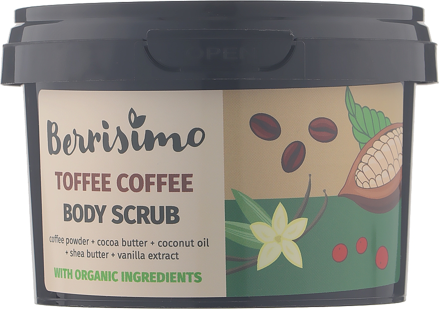 Скраб для тела - Beauty Jar Berrisimo Toffee Coffee Body Scrub — фото N1