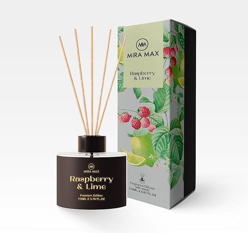Аромадифузор - Mira Max Raspberry & Lime Fragrance Diffuser With Reeds