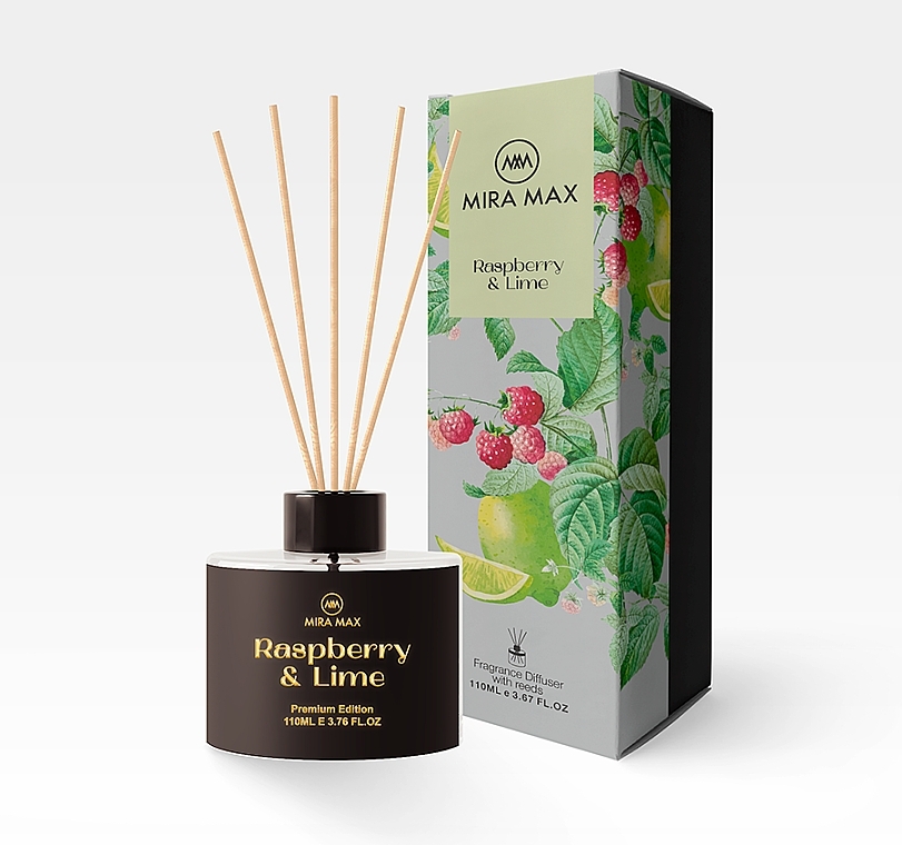 Аромадиффузор - Mira Max Raspberry & Lime Fragrance Diffuser With Reeds