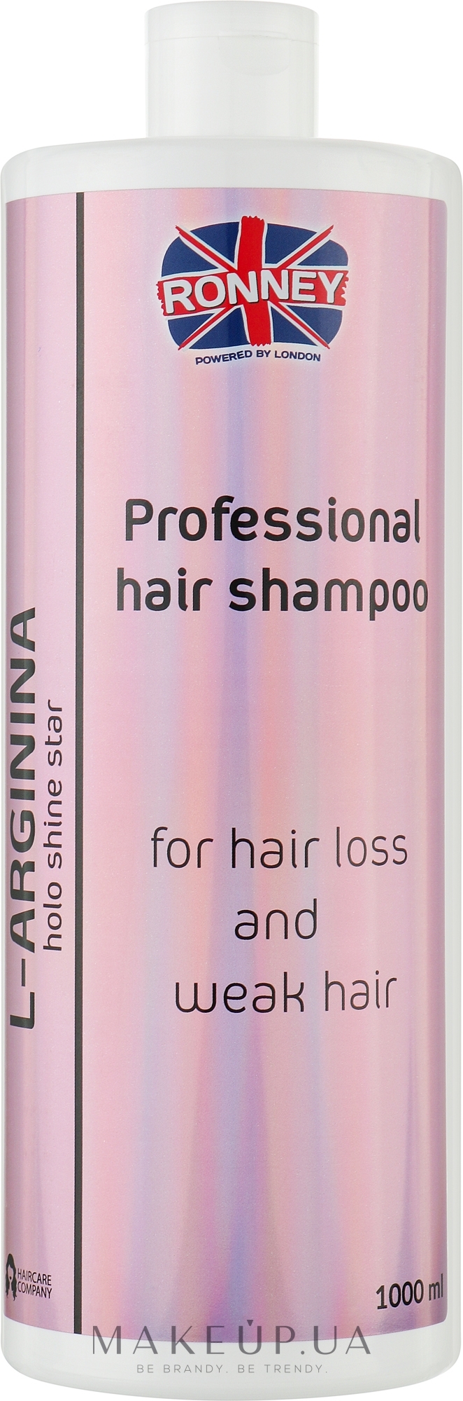 Шампунь від випадання волосся - Ronney HoLo Shine Star L-Arginine — фото 1000ml