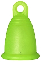 Парфумерія, косметика Менструальна чаша з петлею, розмір L, зелена - MeLuna Classic Menstrual Cup Ring