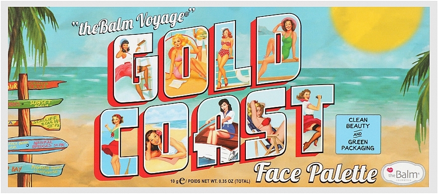 Палетка для макияжа - TheBalm Voyage Gold Coast Face Palette — фото N1