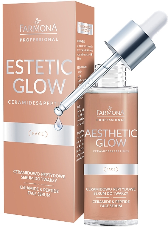 Керамідо-пептидна сироватка для обличчя - Farmona Professional Aesthetic Glow Ceramide & Peptide Face Serum — фото N1