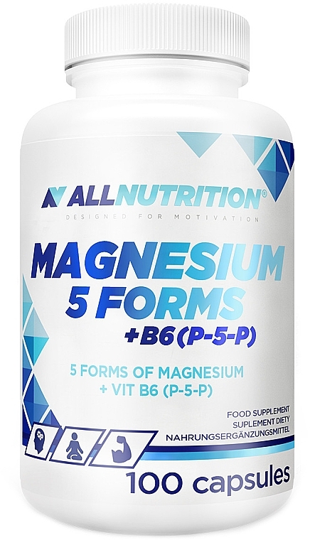 Харчова добавка "Магній + Вітамін B6" - Allnutrition Magnesium+5Forms+B6 — фото N1