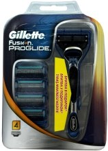 Духи, Парфюмерия, косметика Набор - Gillette Fusion ProGlide (Бритва + 4 сменных кассеты)