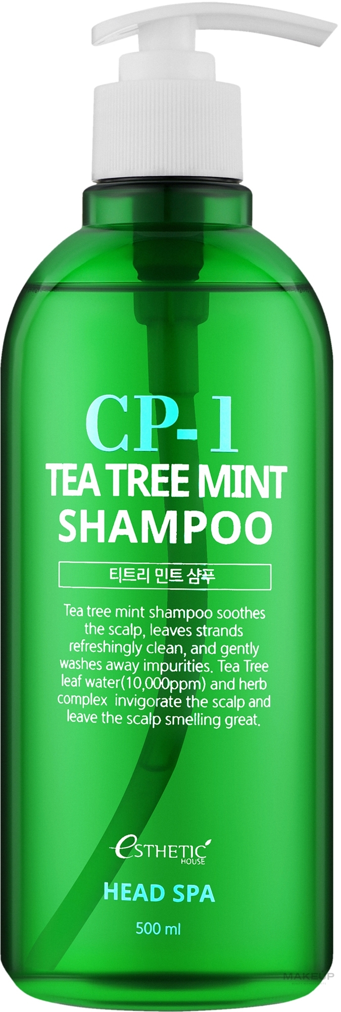 Заспокійливий шампунь з чайним деревом і м'ятою - Esthetic House CP-1 Tea Tree Mint Shampoo — фото 500ml