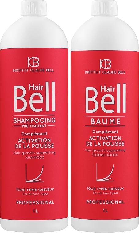 Набір - Institut Claude Bell Hairbell Gift Set (shmp/1000ml + h/cond/1000ml) — фото N1