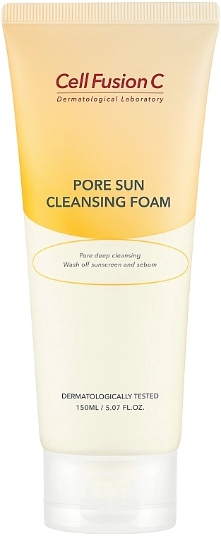 Очищающая пенка - Cell Fusion C Pore Sun Cleansing Foam — фото N1