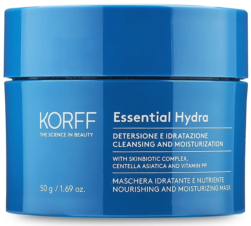 Маска для лица - Korff Essential Hydra Cleansing And Moisturization Mask — фото N1