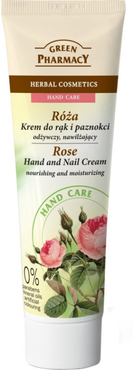Крем для рук і нігтів живильний "Троянда" - Green Pharmacy — фото N3