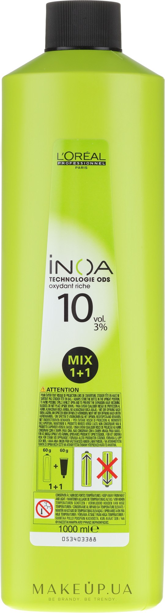 Оксидант - L'Oreal Professionnel Inoa Oxydant 3% 10 vol. Mix 1+1 — фото 1000ml