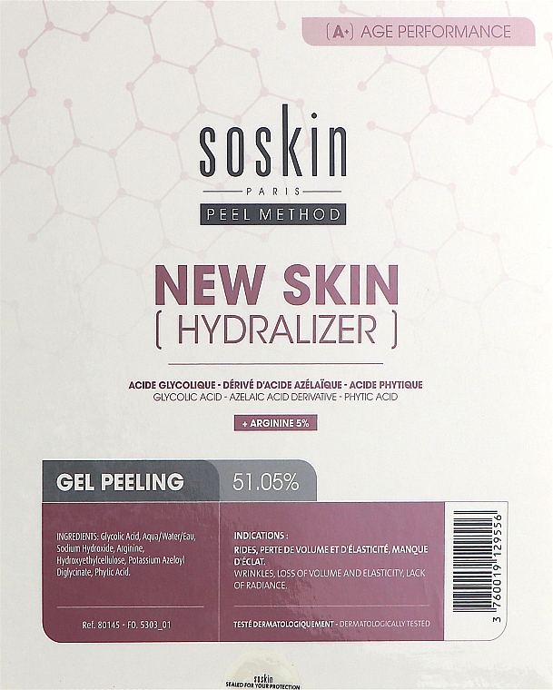 Набор "Новая кожа" - Soskin New Skin Peeling Hydralizer (peel/gel/30ml + brush + cup) — фото N1