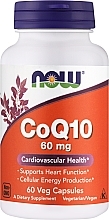 Коензим Q10, 60 мг, 60 капсул - Now Foods CoQ10 — фото N1