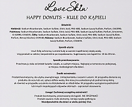 Набор ароматических бомбочек для ванны - Love Skin Happy Donuts (bath bombs/4х60g) — фото N6