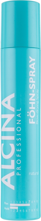 Спрей аерозоль для сушіння волосся феном, природна фіксація   - Alcina Fohn-Spray — фото N1