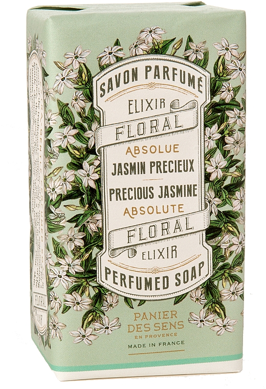 Экстра-нежное растительное мыло "Жасмин" - Panier Des Sens Precious Jasmine Extra-gentle Vegetable Soap — фото N1