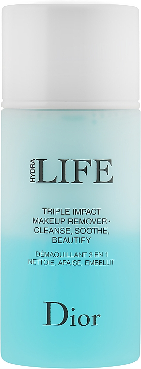 Средство для снятия макияжа 3-в-1 - Dior Hydra Life Triple Impact Makeup Remover