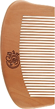 Расческа CS355 для волос, деревянная, овал фигурный - Cosmo Shop — фото N1