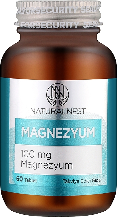 Диетическая добавка "Магний", 100 мг - NaturalNest Magnesium 100 mg — фото N1