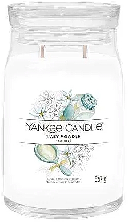 Ароматична свічка у банці "Дитяча присипка", 2 ґноти - Yankee Candle Baby Powder — фото N2