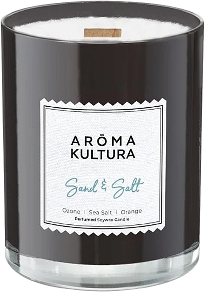Парфюмированная свеча Sand & Salt - Aroma Kultura Perfumed Soywax Candle  — фото N1
