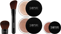 Парфумерія, косметика Набір, 5 продуктів - Sampure Minerals Picture Perfect Makeup Set Dark