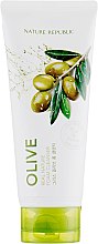 Парфумерія, косметика Пінка для вмивання з екстрактом оливи - Nature Republic Real Nature Olive Foam Cleanser