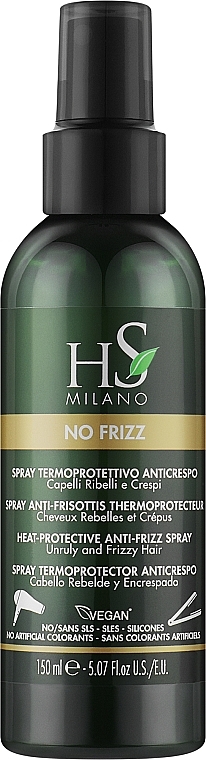 Термозахисний спрей для неслухняного та в'юнкого волосся - HS Milano No Frizz Heat-Protective Anti-Frizz Spray — фото N1