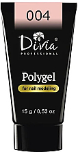 Парфумерія, косметика Полігель для нарощування нігтів, 15 г - Divia Polygel For Nail Modeling *