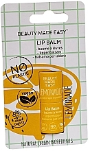 Парфумерія, косметика Бальзам для губ "Лимонад" - Beauty Made Easy Vegan Paper Tube Lip Balm Lemonade