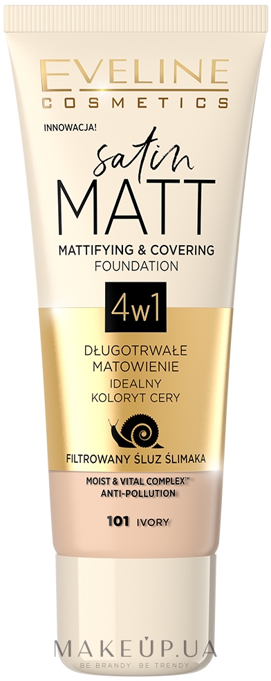 Eveline Cosmetics Satin Matt Mattifying Foundation
