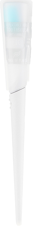 Зубная щетка со сменным наконечником, мягкая, серая - TIO Toothbrush Soft — фото N1