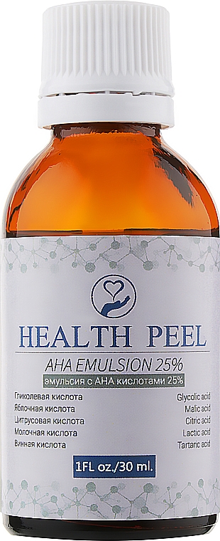 Эмульсия с АНА кислотами 25% - Health Peel AHA Emulsion — фото N1