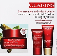 Парфумерія, косметика Набір - Clarins Super Restorative (day/cr/50ml + night/cr/15ml + h/cr/30ml)